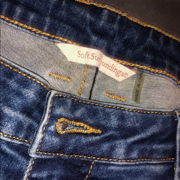 Soft Surroundings Blue Jeans Size M - Picture 3 of 6